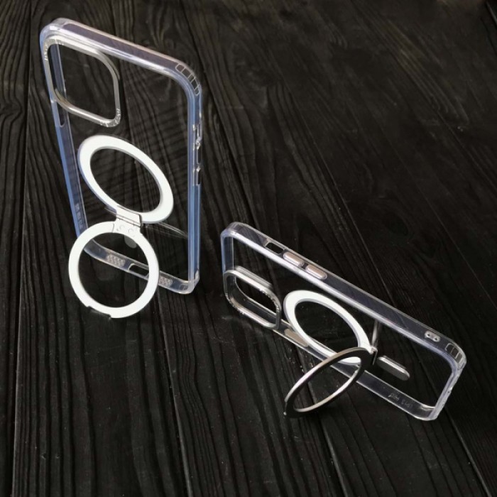 Чохол Clear Guard ring / holder MagSafe Case for iPhone 14 Plus Transparent
