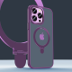 Чохол MATTE Guard ring / holder MagSafe Case for iPhone 15 Pro Max Deep Purple