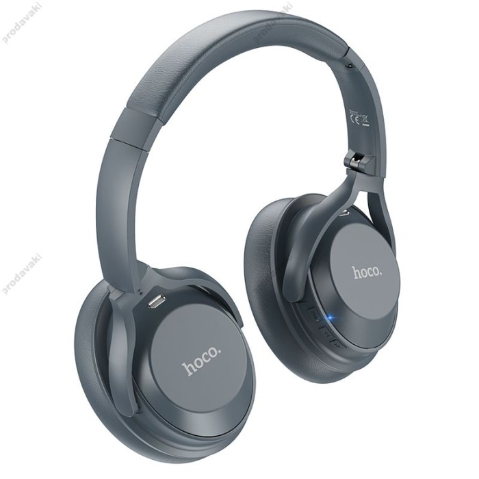 Бездротові Bluetooth навушники Hoco W37 Sound Active Noise Smoky Blue