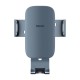 Автомобільний тримач Baseus Metal Age Ⅱ Gravity Car Mount (Round Air Vent Version) Dark Grey SUJS030013