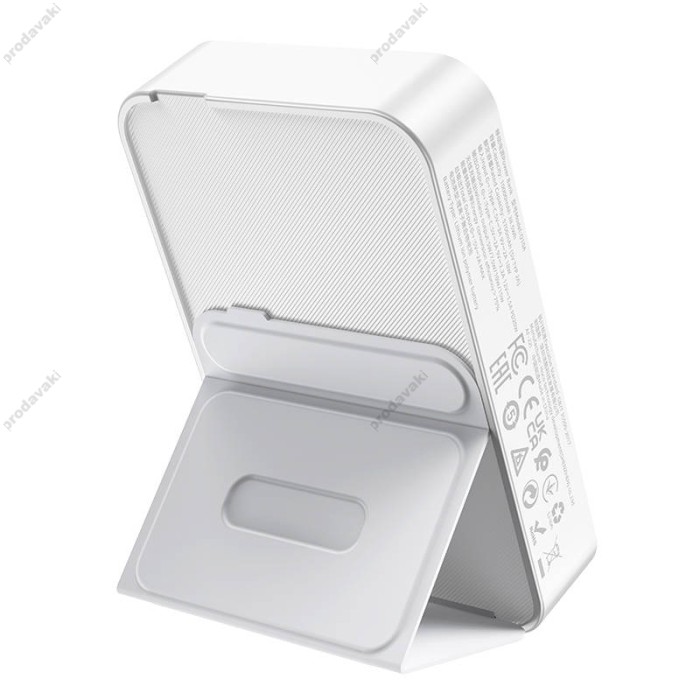 Повербанк портативний акумулятор Power bank Hoco Q10A Transparent MagSafe магнітний 20W 10000 mAh White