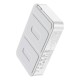 Повербанк портативний акумулятор Power bank Hoco Q10A Transparent MagSafe магнітний 20W 10000 mAh White