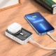 Повербанк портативний акумулятор Power bank Hoco Q10A Transparent MagSafe магнітний 20W 10000 mAh White