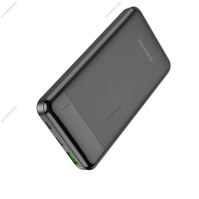 Повербанк портативний акумулятор Power bank BOROFONE BJ19 Incredible PD 20W 10000 mAh Black