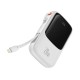 Повербанк портативний акумулятор Power Bank Baseus Qpow Pro Digital 20W 10000 mAh White PPQD020002