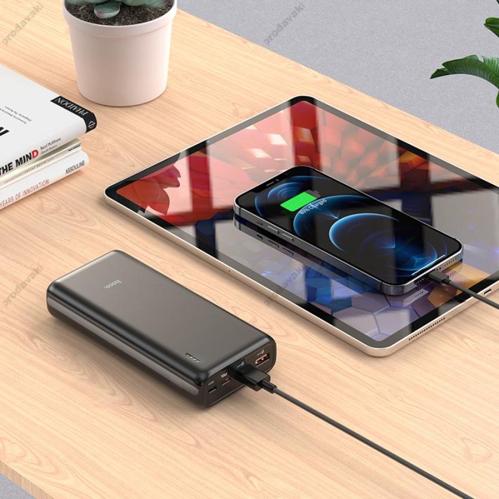 Повербанк портативний акумулятор Power bank Hoco J80A 22.5W 20000 mAh Black