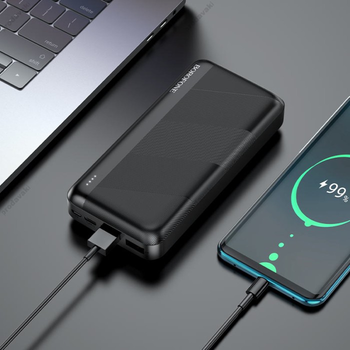 Повербанк портативний акумулятор Power bank Borofone BJ27B 30000 mAh Black