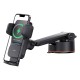 Автомобільний тримач із бездротовою зарядкою Baseus Wisdom Auto Alignment Car Mount Wireless Charger QI 15W Suction base Black CGZX000101