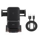 Автомобільний тримач із бездротовою зарядкою Baseus Wisdom Auto Alignment Car Mount Wireless Charger QI 15W Suction base Black CGZX000101