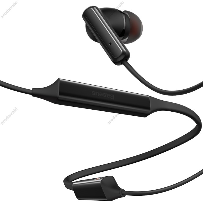 Бездротові Bluetooth навушники Baseus Bowie U2 Neckband Wireless Earphones Black BT 5.2 NGTU000001