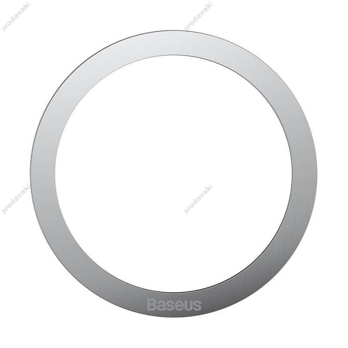 Пластини для магнітного тримача Baseus Halo Series Magnetic Metal Ring 2шт Silver PCCH000012