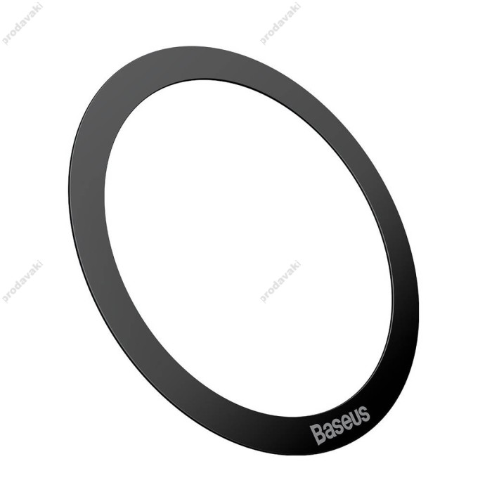Пластини для магнітного тримача Baseus Halo Series Magnetic Metal Ring 2шт Black PCCH000001