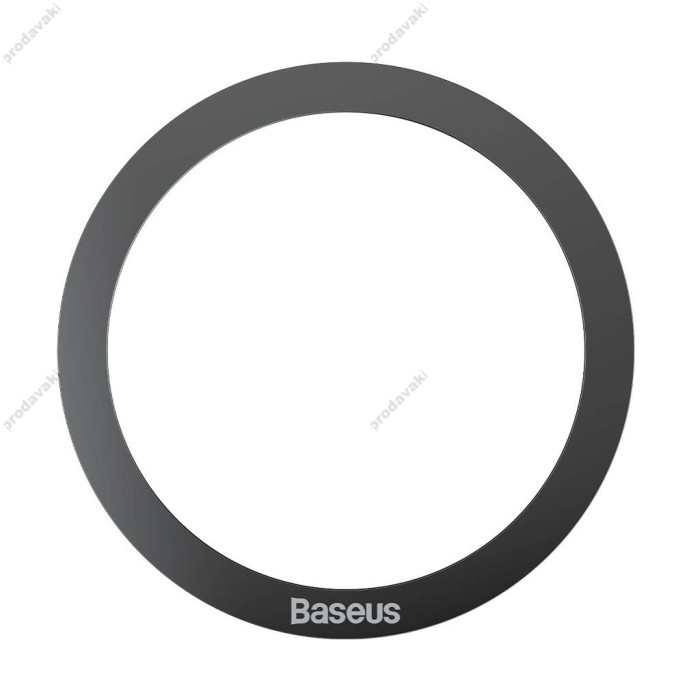 Пластини для магнітного тримача Baseus Halo Series Magnetic Metal Ring 2шт Black PCCH000001