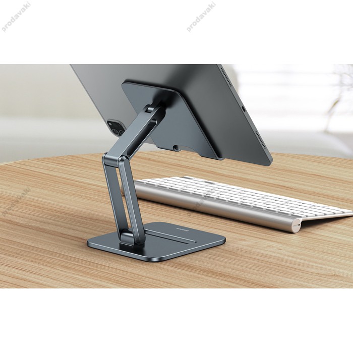 Підставка Baseus Desktop Biaxial Foldable Metal Stand (for Tablets) Grey LUSZ000113