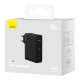 Мережевий зарядний пристрій Baseus GaN5 Pro Fast Charger 2C+U Type-C cable 140W Black CCGP100201