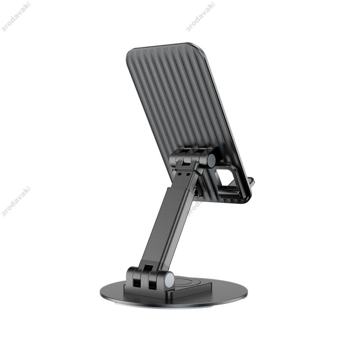 Настільний утримувач BOROFONE BH75 Flawless folding rotatable desktop holder Black