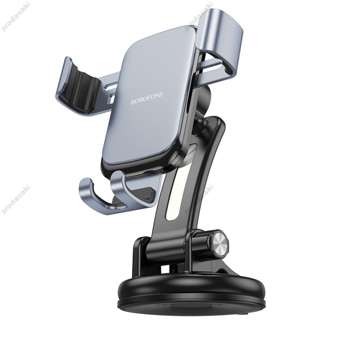 Автомобільний тримач BOROFONE BH95 Warrior gravity car holder (center console) Black