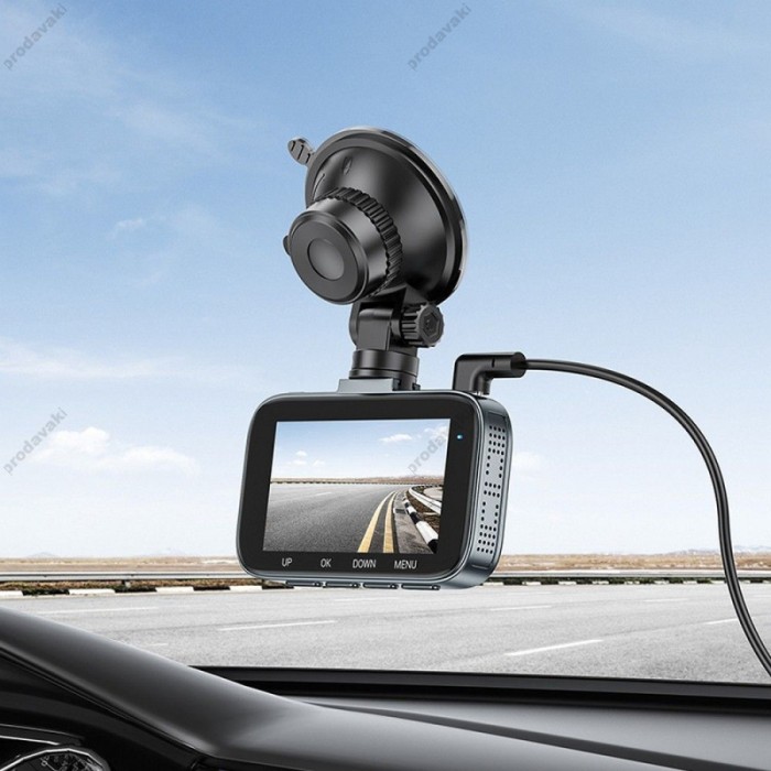 Відеореєстратор HOCO DV5 Driving recorder with 3-inch display Grey