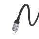 Кабель аудіо AUX кабель Hoco UPA26 Aux to Lightning Cable 1m Black