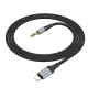 Кабель аудіо AUX кабель Hoco UPA26 Aux to Lightning Cable 1m Black