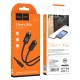 Аудіо адаптер подовжувач HOCO UPA28 2 RCA - Jack 3.5 2 pin AUX lotus audio cable (1.5М) стерео-кабель для пристроїв Чорний