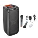Портативна колонка Bluetooth HOCO HA7 Leader wireless dual-mic outdoor speaker 75W Black