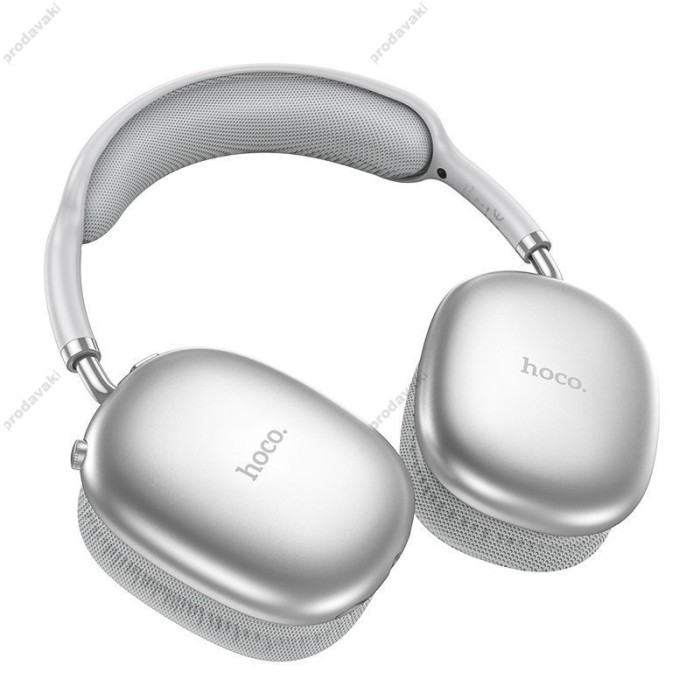 Бездротові Bluetooth навушники Hoco W35 Air Triumph headphones BT 5.3 Silver