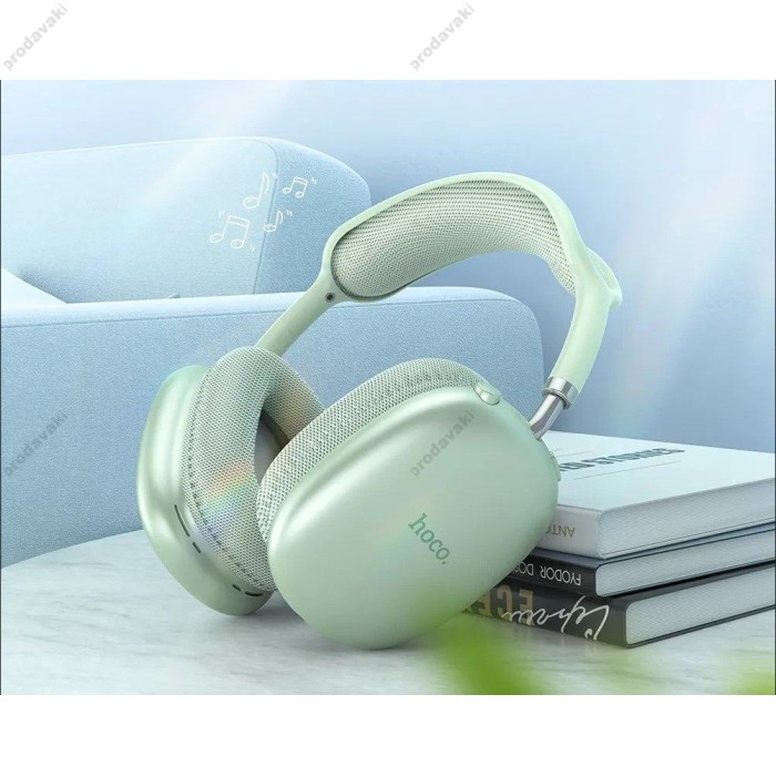 Бездротові Bluetooth навушники Hoco W35 Air Triumph headphones BT 5.3 Green
