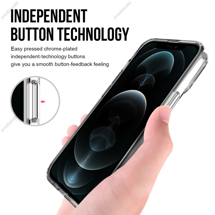 Чохол Space Collection Drop Protection для iPhone 15 Plus прозорий