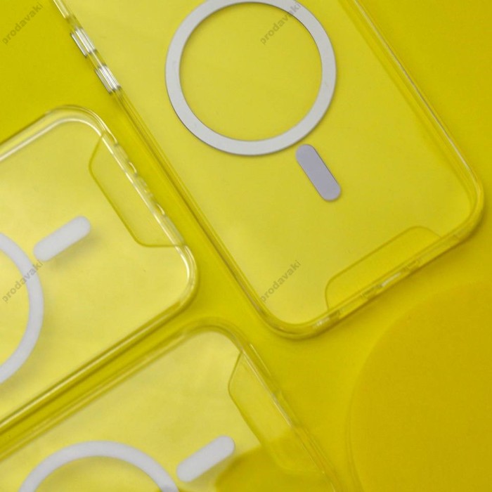 Чохол Space Collection Drop Protection MagSafe для iPhone 15 Plus прозорий