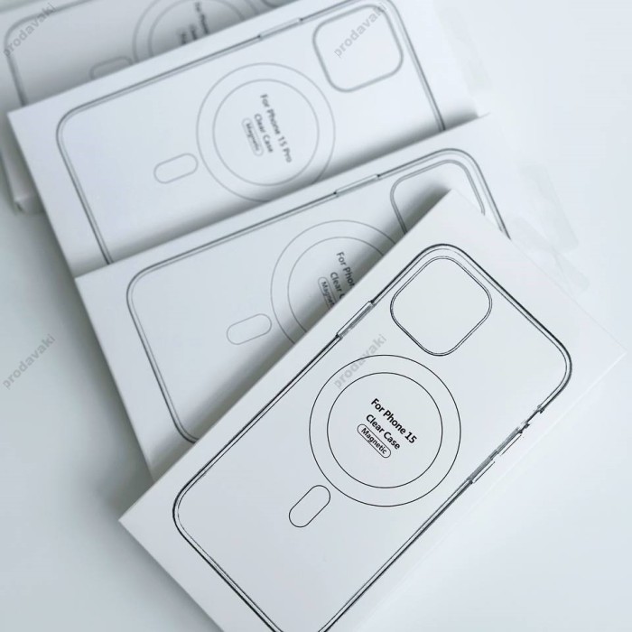Чохол Clear Case MagSafe для iPhone 15 Plus прозорий