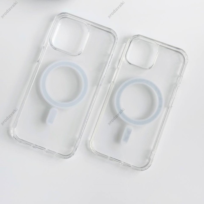 Чохол Clear Case MagSafe для iPhone 15 Plus прозорий