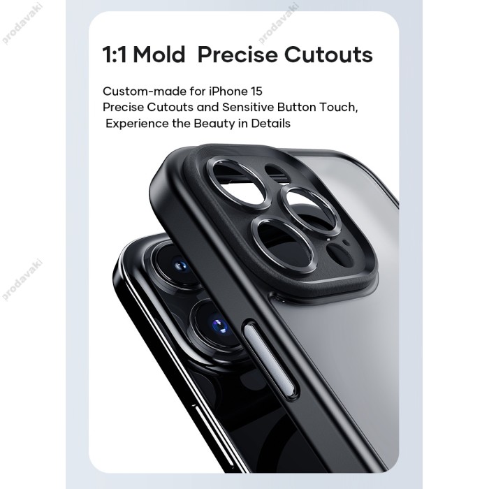 Чохол накладка Rock Guard matte Full iPhone 15 Plus Black
