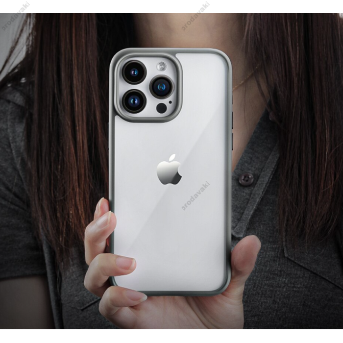 Чохол iPhone 15 Pro Max Rock Guard Series Clear Grey