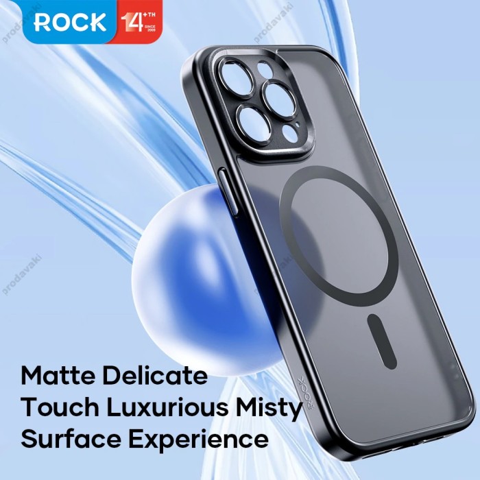 Чохол накладка Rock Guard Touch series matte Full MagSafe iPhone 15 Blue