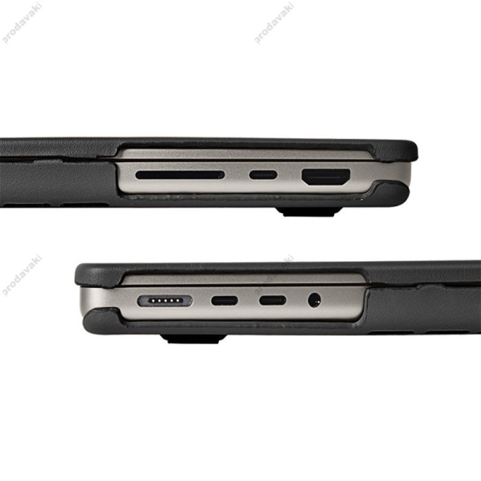 Чохол шкіряний WiWU Leather Shield MacBook Pro 14.2" (2021-2026) Black