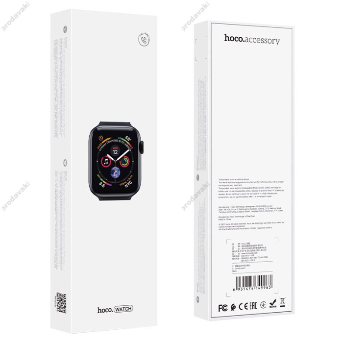 Смарт-годинник HOCO Y1 Smart Watch (Call version) Чорний