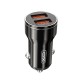 Автомобільний зарядний пристрій XO CC48 2USB 2.4A Black