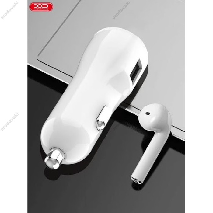 Автомобільний зарядний пристрій XO CB1 1USB QC3.0 3.4A 18W White