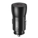 Автомобільний зарядний пристрій XO CC57 2в1 + Type-C to Lightning PD 25W Black