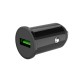 Автомобільний зарядний пристрій XO CC35 1USB 3A 18W Black