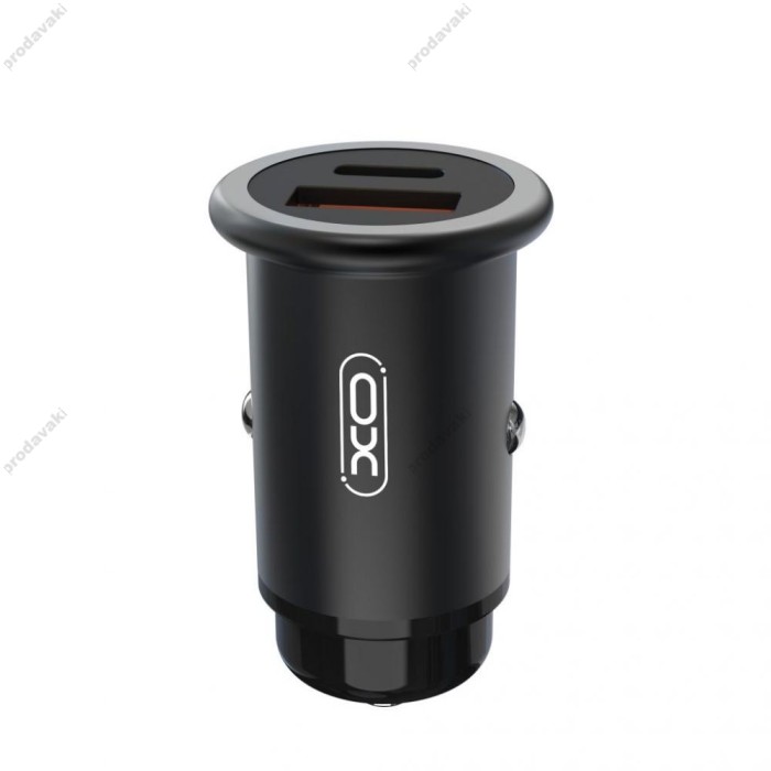 Автомобільний зарядний пристрій XO CC38 3A 20W Black