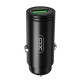 Автомобільний зарядний пристрій XO CC39 QC3.0 3A 18W Black