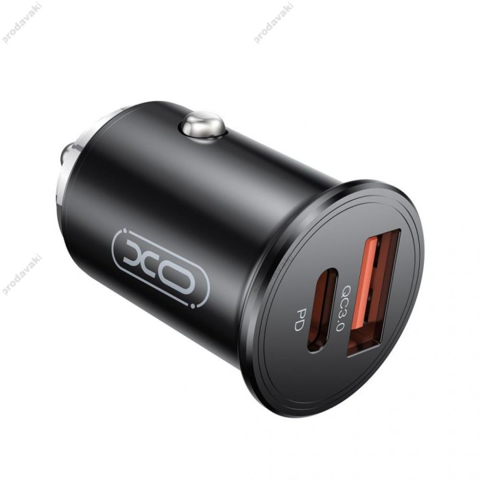 Автомобільний зарядний пристрій XO CC43 QC3.0 4.5A 45W Black