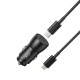 Автомобільний зарядний пристрій XO CC57 2в1 + Type-C to Lightning PD 25W Black
