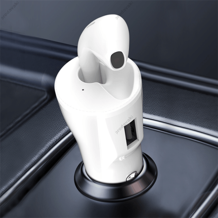 Автомобільний зарядний пристрій XO CB1 1USB QC3.0 3.4A 18W White