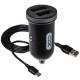 Автомобільний зарядний пристрій XO TZ08 + Type-C 2USB 2.1А Black