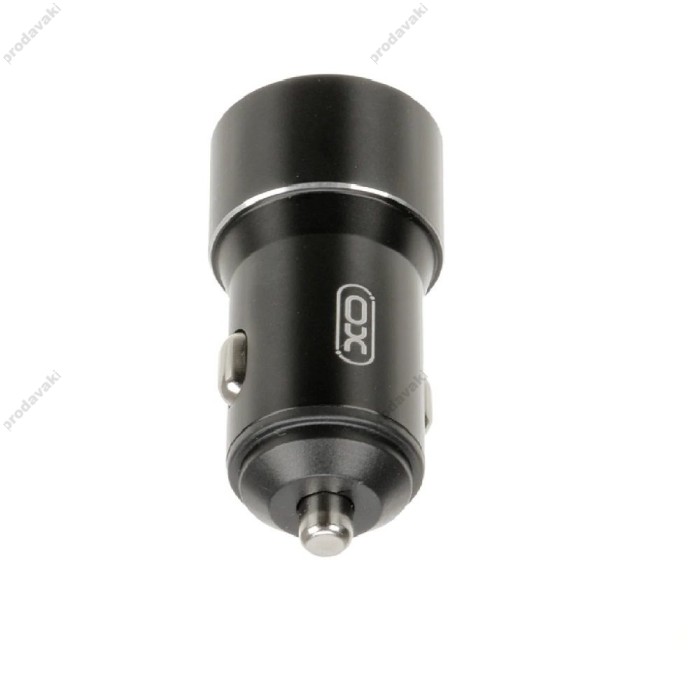 Автомобільний зарядний пристрій XO CC30 2USB 2.4A 12W Black