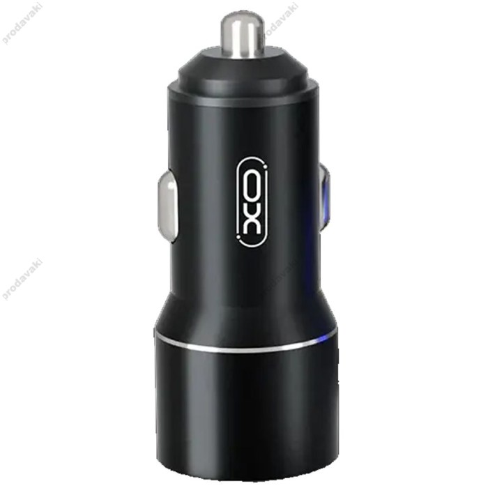 Автомобільний зарядний пристрій XO CC30 2USB 2.4A 12W Black