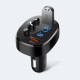 FM - трансмітер XO BCC03 2USB QC3.0 18W Black